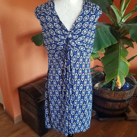 Sold Kiara Womans Size XL Shift Dress Blue White - Picture 1 of 7